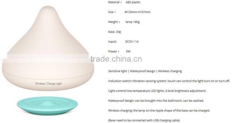 Waterproof Wireless Charge Touch Control LED Table Lamp Chocolate Light