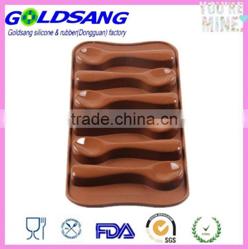 Silicone Baking Mould Spoon Design Chocolate Cake Biscuit Candy Jelly Mold