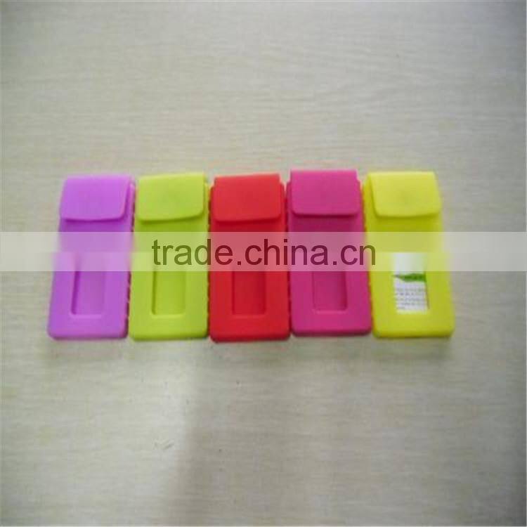 Custom Make Colorful Silicone Business Card Holder