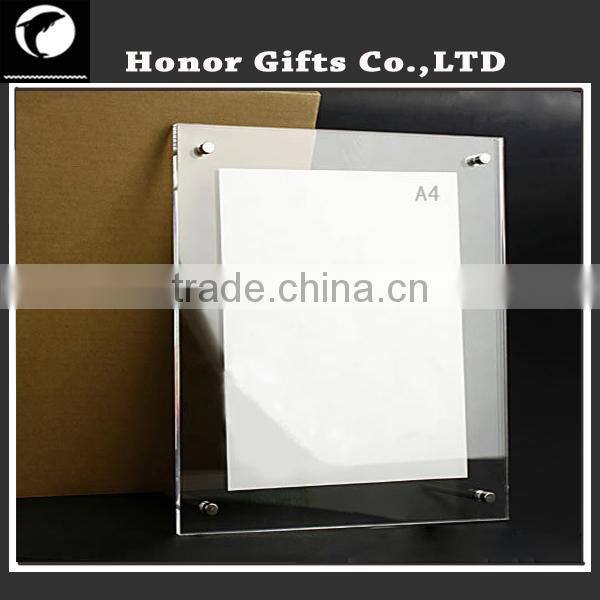 2015Acrylic Photo Picture Frame And Magnetic Acrylic Photo Frame