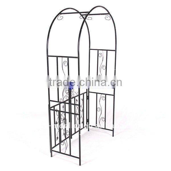 wrought iron garden arch with gate LMGRG-51001