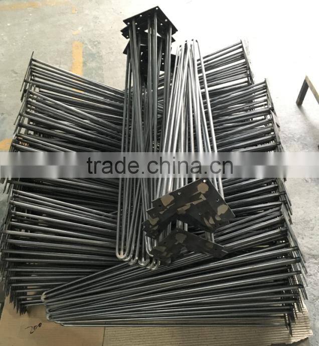 Hot sales 3 legs modern cast iron table base hairpin table legs with 28 inches for DIY