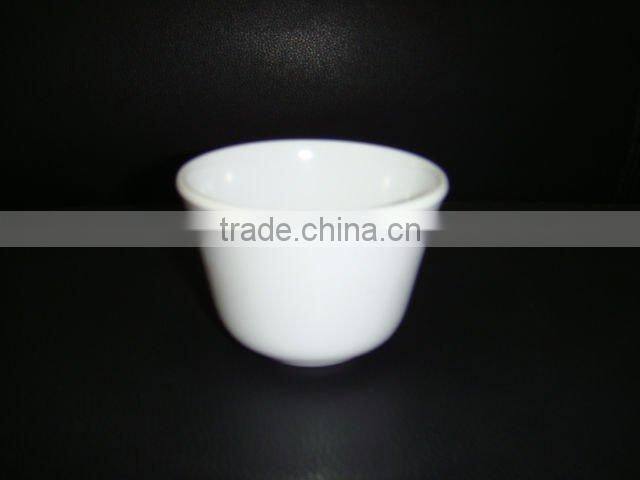 White melamine sauce cup