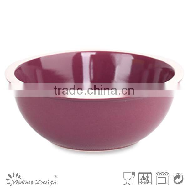 Top quality ceramic color soup bowl