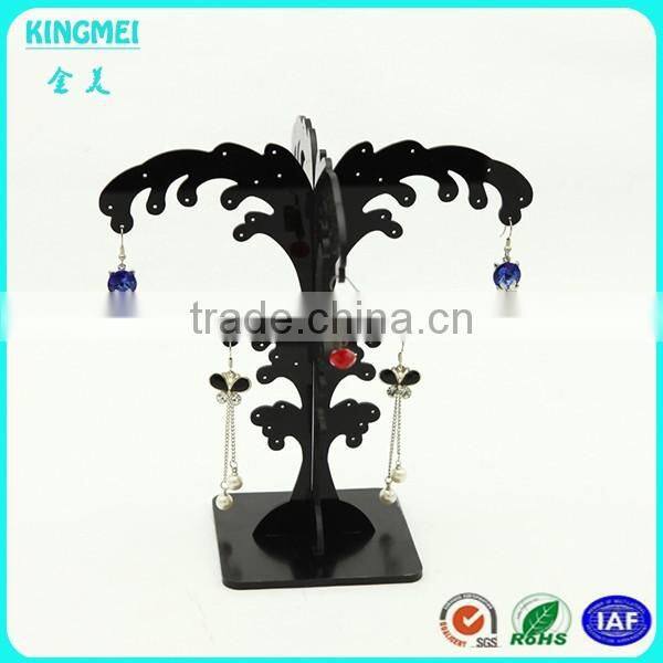 clear L shape acrylic jewelry display & plexiglass jewelry earring holder & perspex jewelry keeper stand