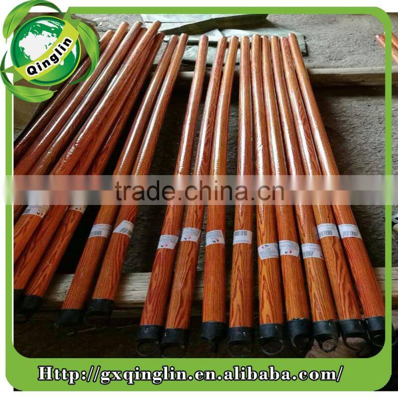 120X2.2CM pvc coated wooden broom handle/pvc coated wooden broom stick