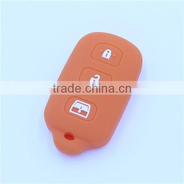 Silicone Car Key Cover fit for TOYOTA 4Runner Sequoia Matrix Remote Key 3+1 BTN
