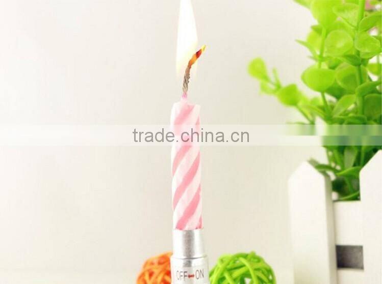 Music Colour Screw Thread Birthday Candle Wholesale