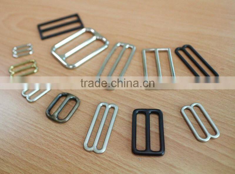 Zinc Alloy Center Bar Buckle with lockable prong, nickel plate, buckle for strap