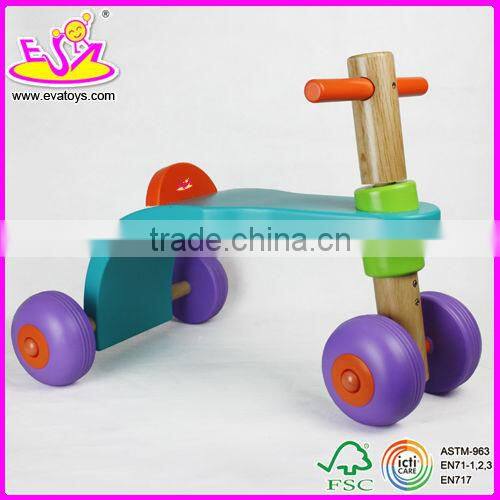 2015 New arrival Wooden Kid Trike Toy,Interesting cheap Wooden Tricycle Toy,Green color wooden baby tricycle toy in bulk W16A013