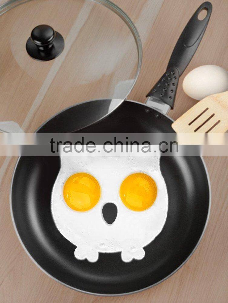 Unique silicone egg cook ring owl shaped fried egg molds pancake maker