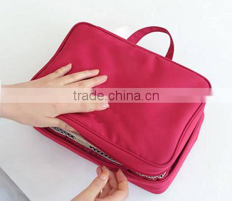 Many function partition travel underwear bag or toiletry organizer