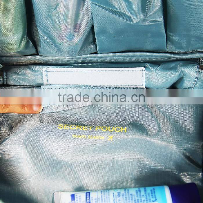 Large Capacity Cosmetic Bag For Traveling,Polyester Foldable Make up Travel Bag