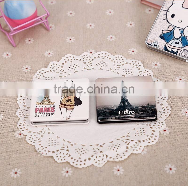 Square beauty magnifying mirror,compact mirror,custom mirrors