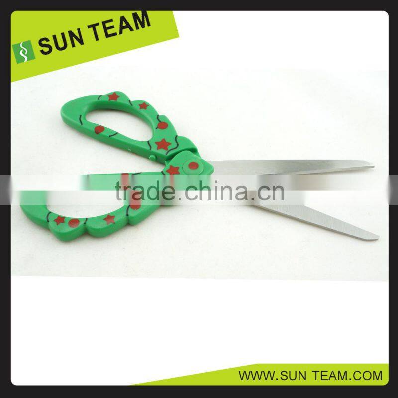 SC217 6-3/4 " 2015 different shape plating handle decorative scissors