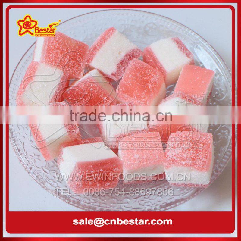 Cube Shape Marshmallow With Fruity Jam