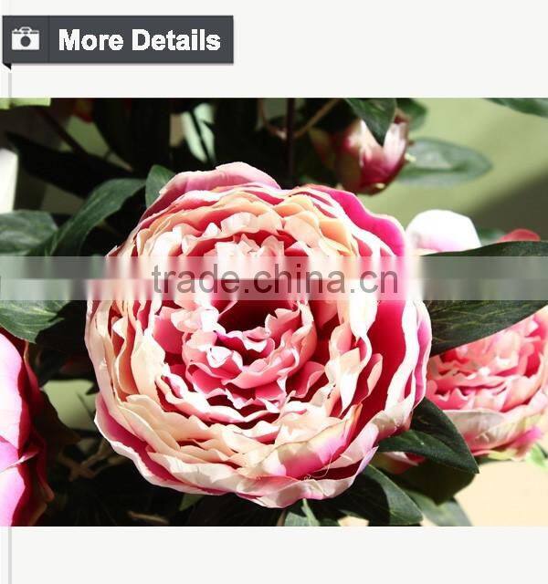 Whoesale artificial flower making peony china factory manufacturer