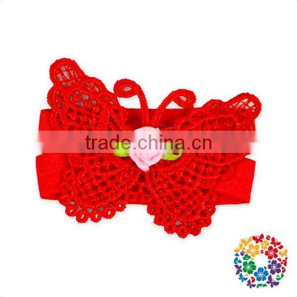 Beautiful Flower Pattern Barefoot Sandals With Headband Factory Cheap Wholesale Baby Sandals