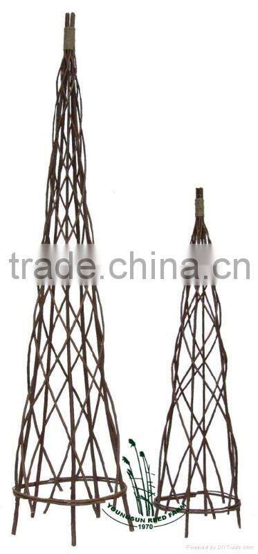 gardening willow obelisk