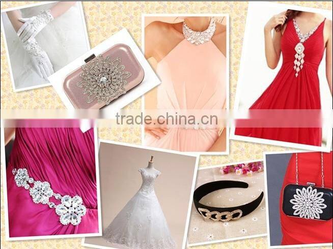 Bridal crystal rhinestone net mesh WRT-011