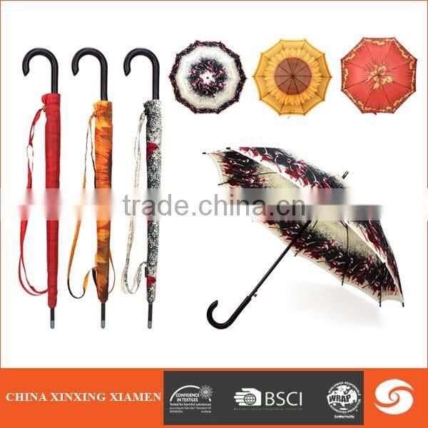 2017New Style Auto Open And Close Stick Umbrella Promotional Rain And Sun Auto Open And Close Stick Umbrella
