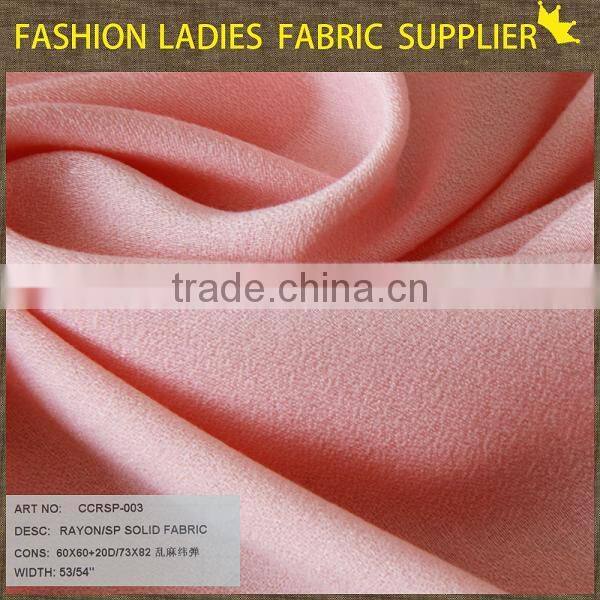 shaoxing cicheng rayon spandex twill solid fabric,viscose rayon crepe fabric