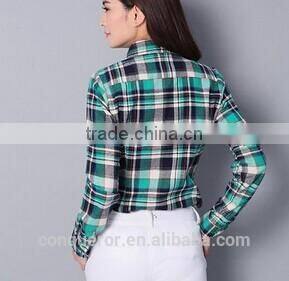 latest design 2015 cotton shirt woman dress WMST0012