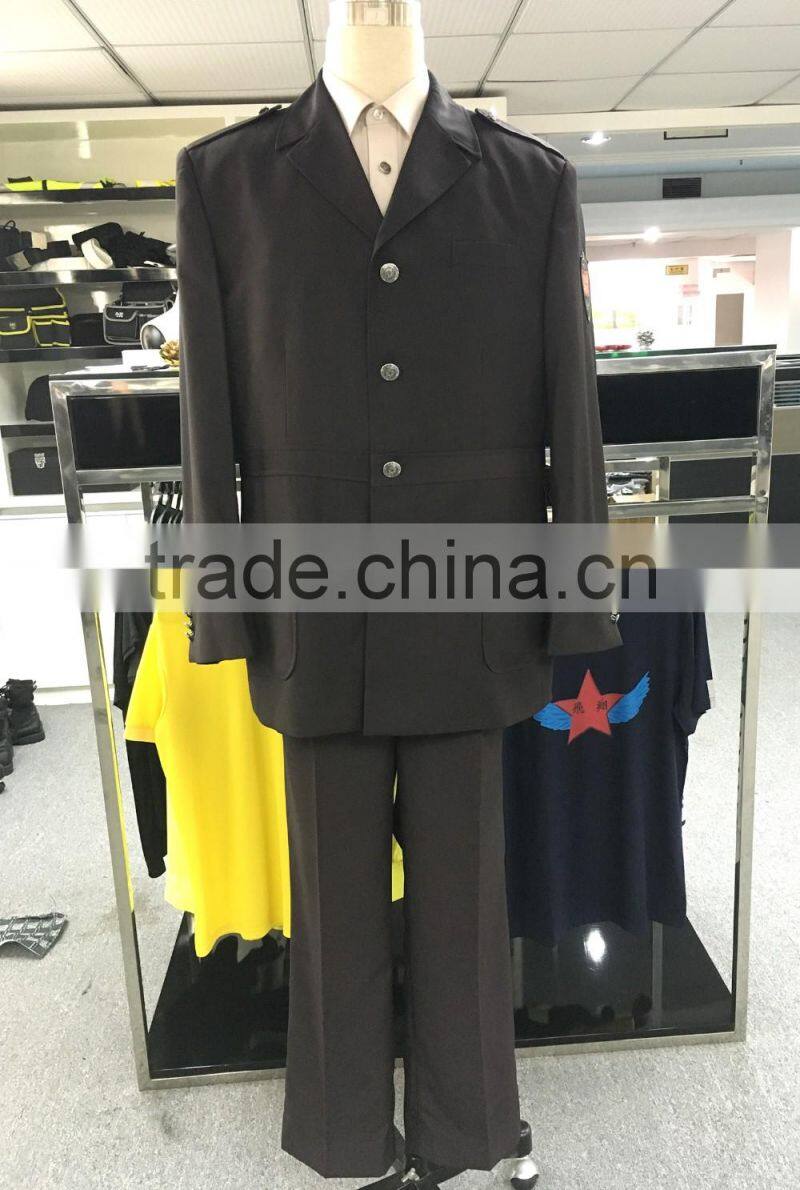 Stock men security suit uniform
