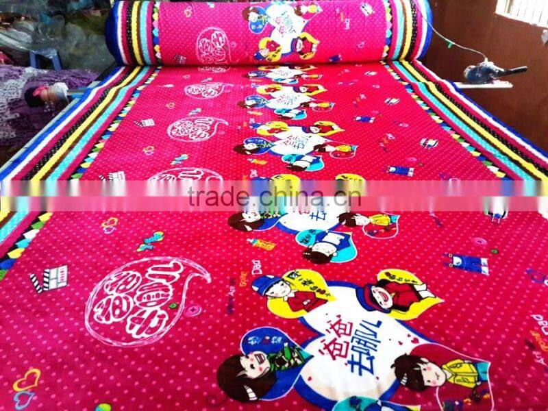 customized printed coral fleece fabric