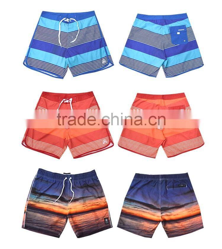 Custom Stretch Ripstop Poly Spandex Board Short/Hawaiian Board Shorts for Men