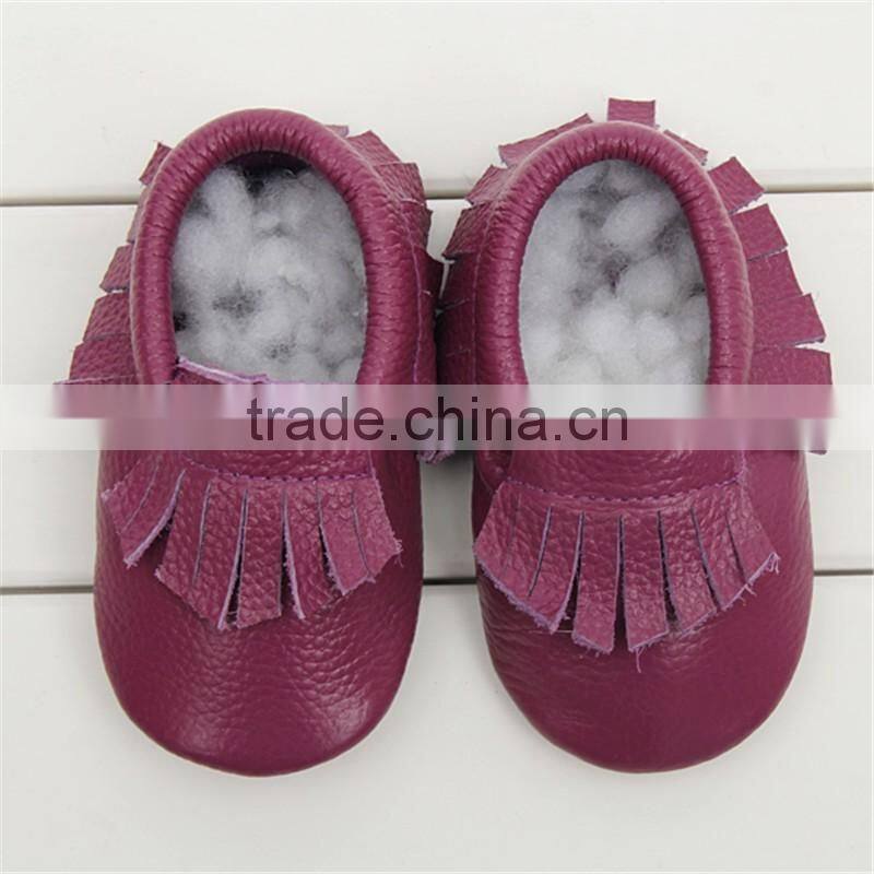New Baby Tassel Soft Sole PU Leather Shoes Toddler Moccasin 0-24 Months