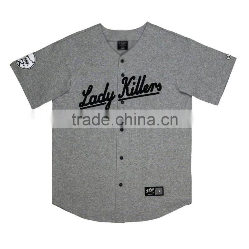 wholesale Applique Baseball jerseys Tees Tops Shirts Custom Baseball V-neck Jersey