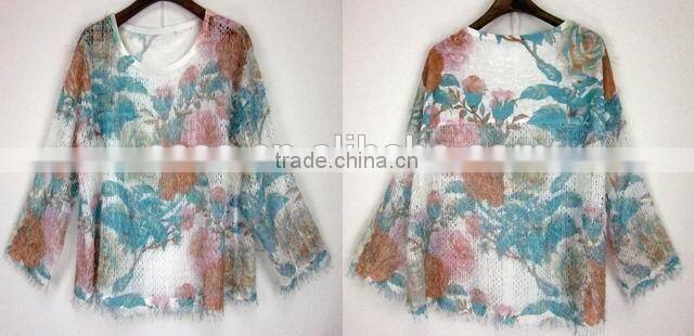 OEM production in china sweater viscose sweater big size mama sweater