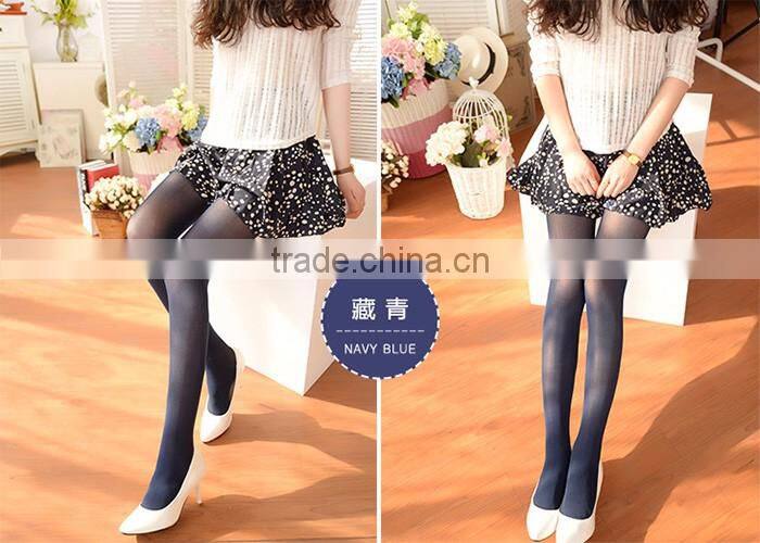 Hot sale high quality 40D velvet lady pantyhose tights leggings with cotton-lined gusset