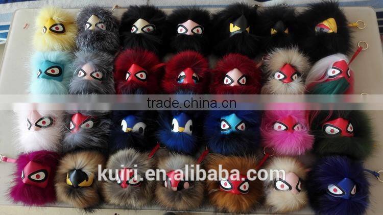 Factory Direct China Supplier Customized Real mink fur/ Fox Fur Pom Poms for Decoration 3cm Size