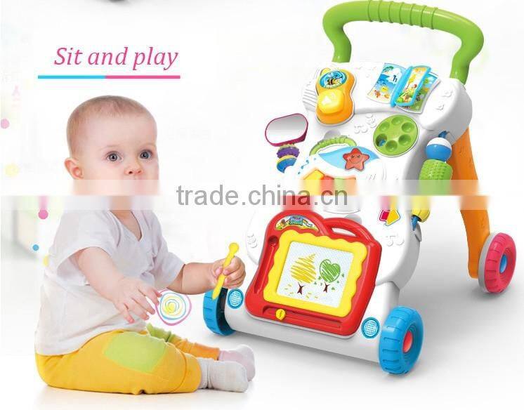 Wholesale Multi-function Plastic Push Baby Walker with music
