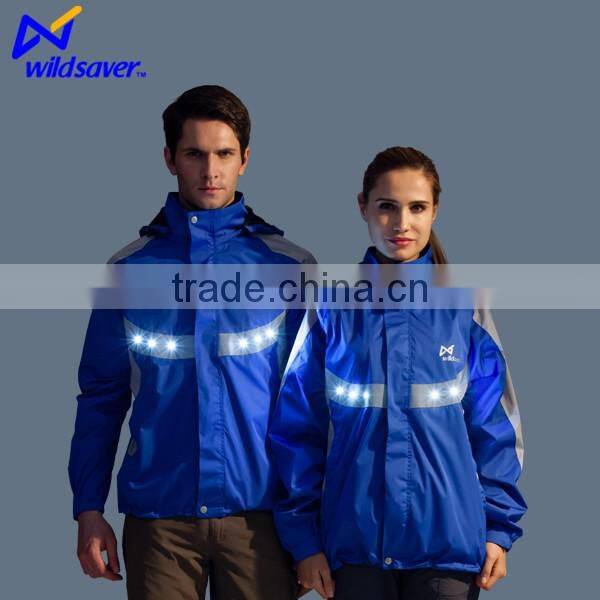 Road safety cycling LED flash jacket wear for mountain