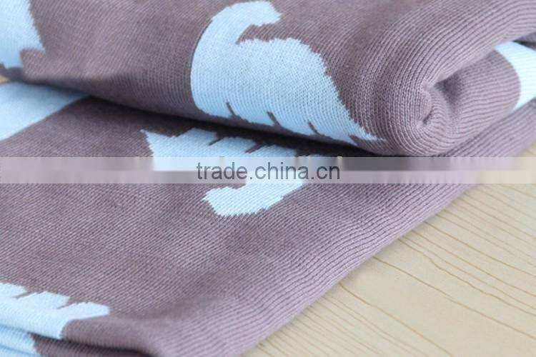 Floral elephant style fashion baby blanket wholesale
