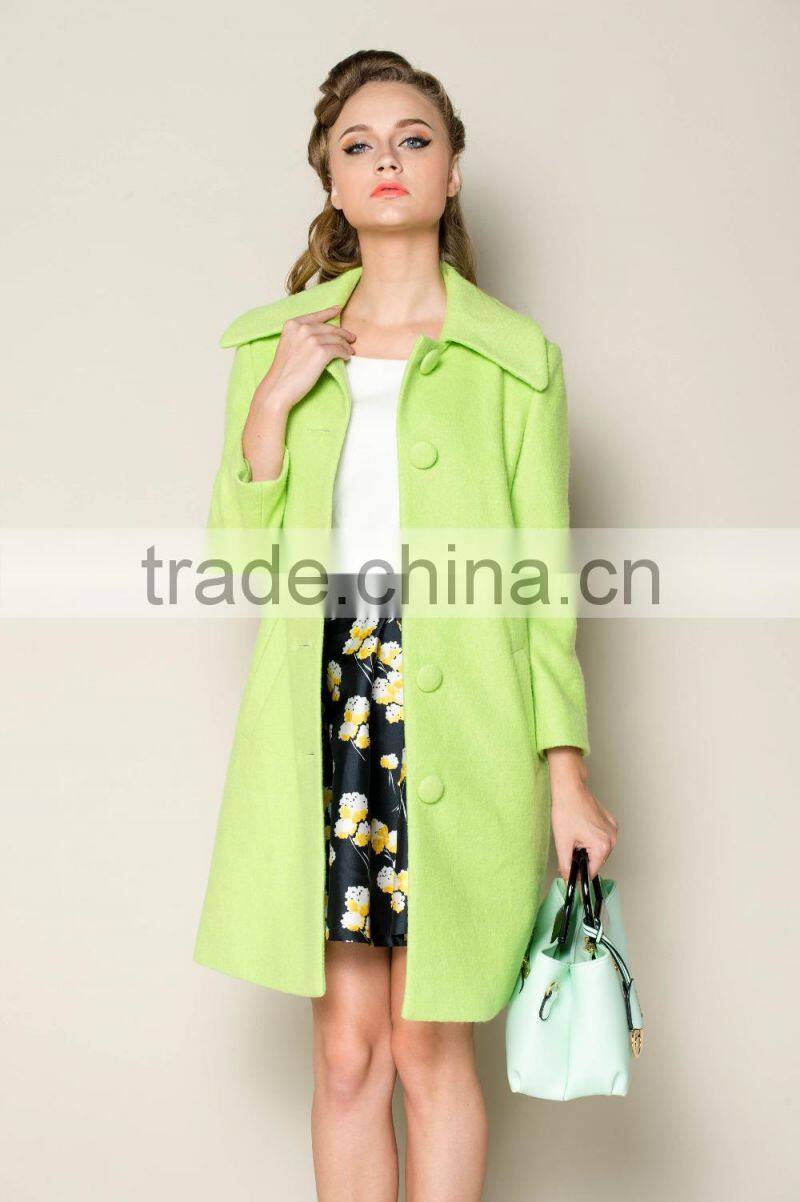 high fashion winter plain luxury elegant women long coat turkey, women model coat