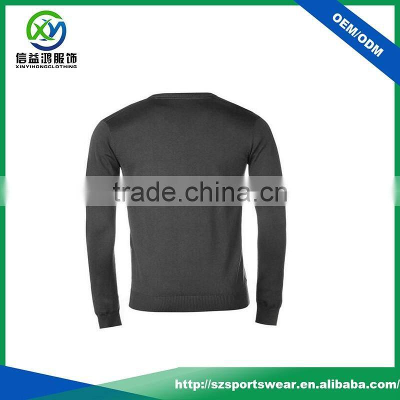 High Quality Diamond Pattern Stretch O Collar Men Knitwear