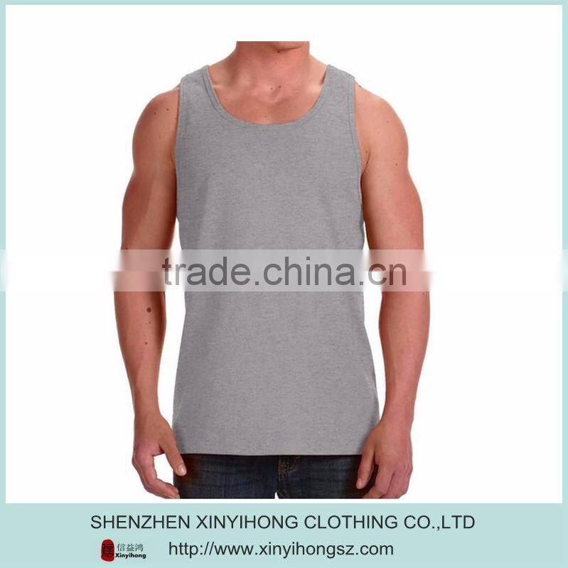 wholesale men plain gym tank tops in bulk with your design