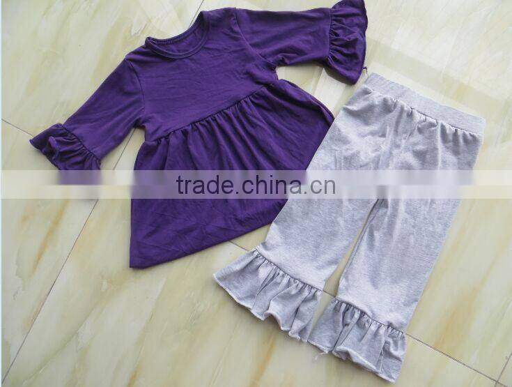 2015 women dress set solid color dress and ruffle pants with scarf lady suit YW-116