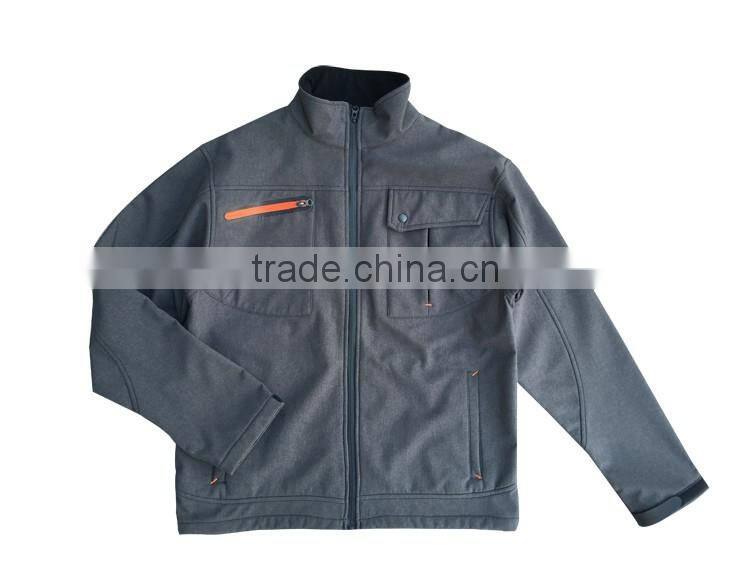 Popular sharkskin jacket softshell windproof men's softshell promotional jacket
