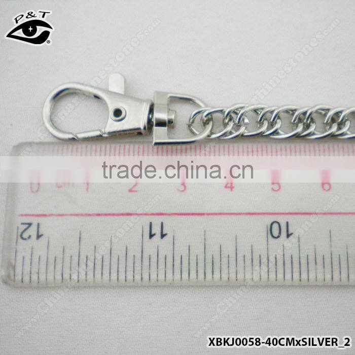 40cm Silver Color metal chain for handbag shoes jewelry