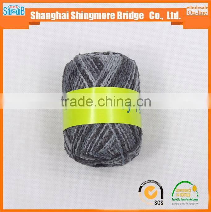 2017 new arrival high quality factory price cotton viscose blend yarn, 1/2.4Nm, space dyed hand knitting scraf hat sweater yarn