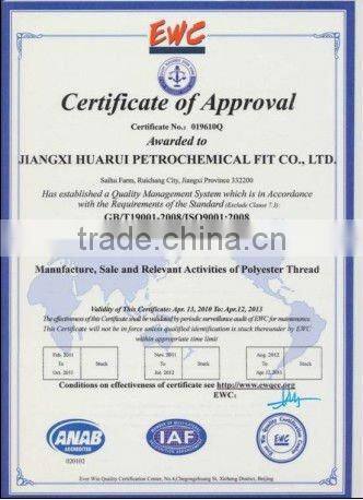 40/2&40/3 raw white polyester hank yarn for sewing thread