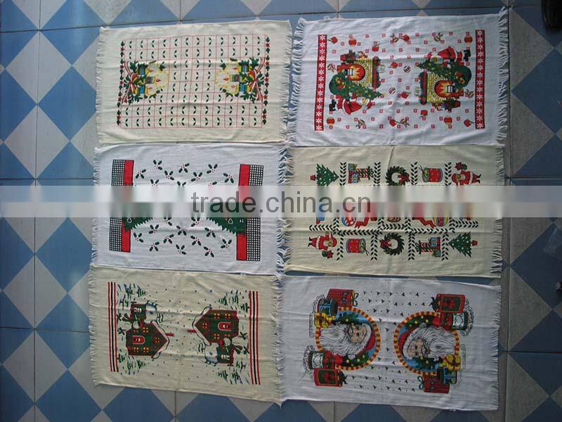 Custom printed sunflower cotton cheap bulk tea towels china supplier