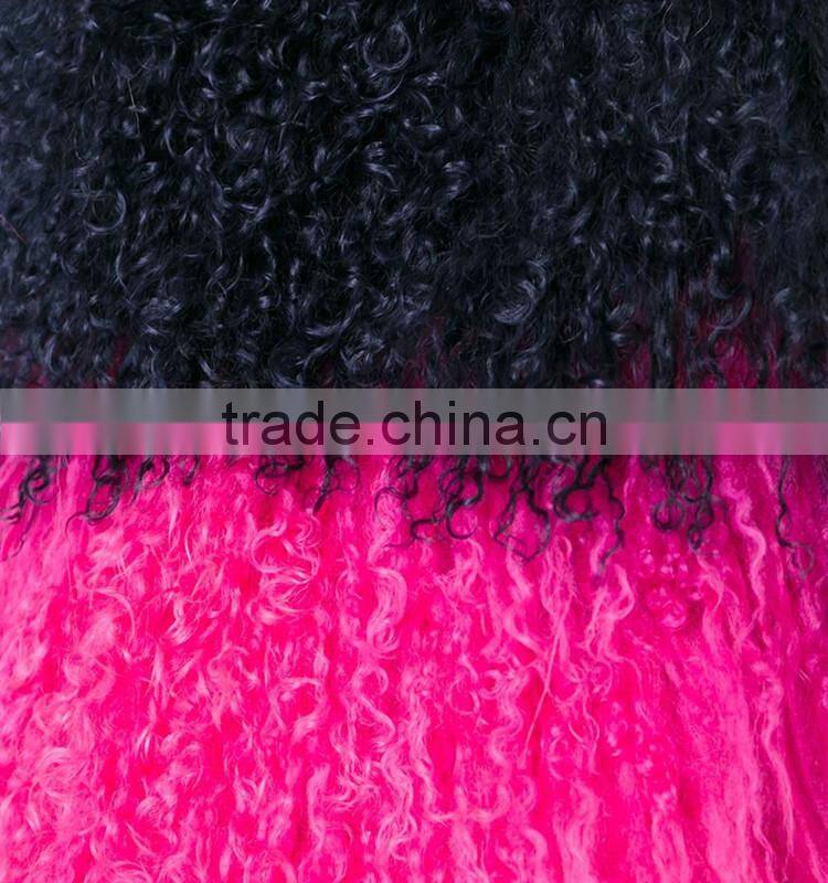 SJ206-01 Combined Colorful Lamb Fur Vest Mongolian from China Real Fur Vest for Women 2016