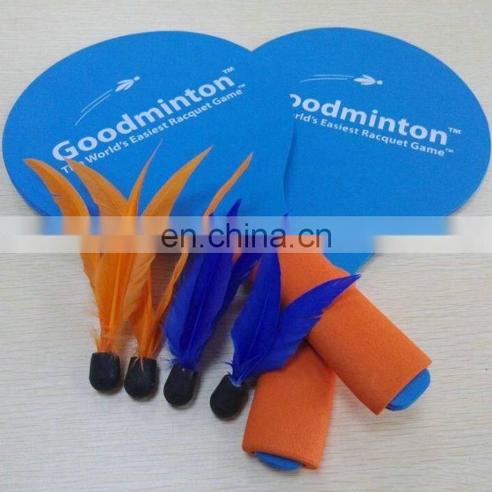 Great For Summer fun Beach Tennis Wooden Paddle Game Set Racquet and Ball Game