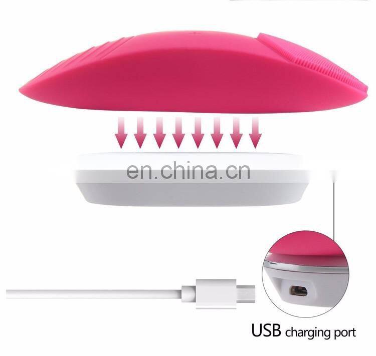 Face Cleanser Massager Brush Ultrasonic Silicone Facial Cleansing Brush